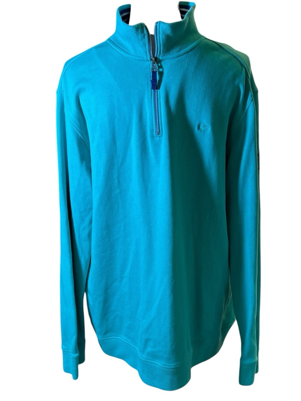Southern Tide Aqua Blue Quarter-Zip Pullover